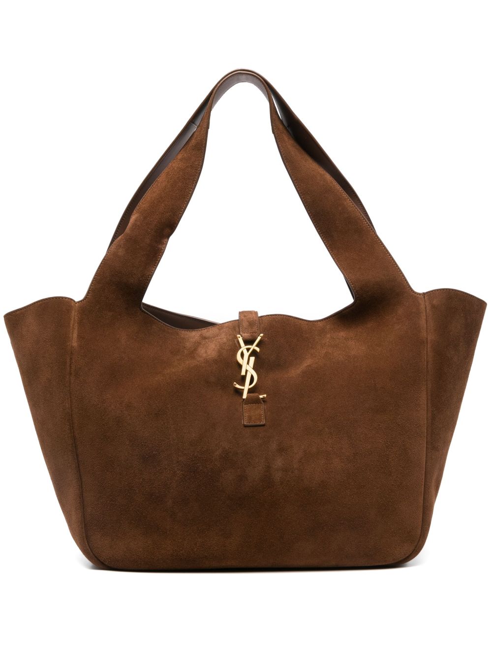 【SAINT LAURENT】LE 5 À 7 BEA スエード トートバッグ ブラウン［763435008IW2885］