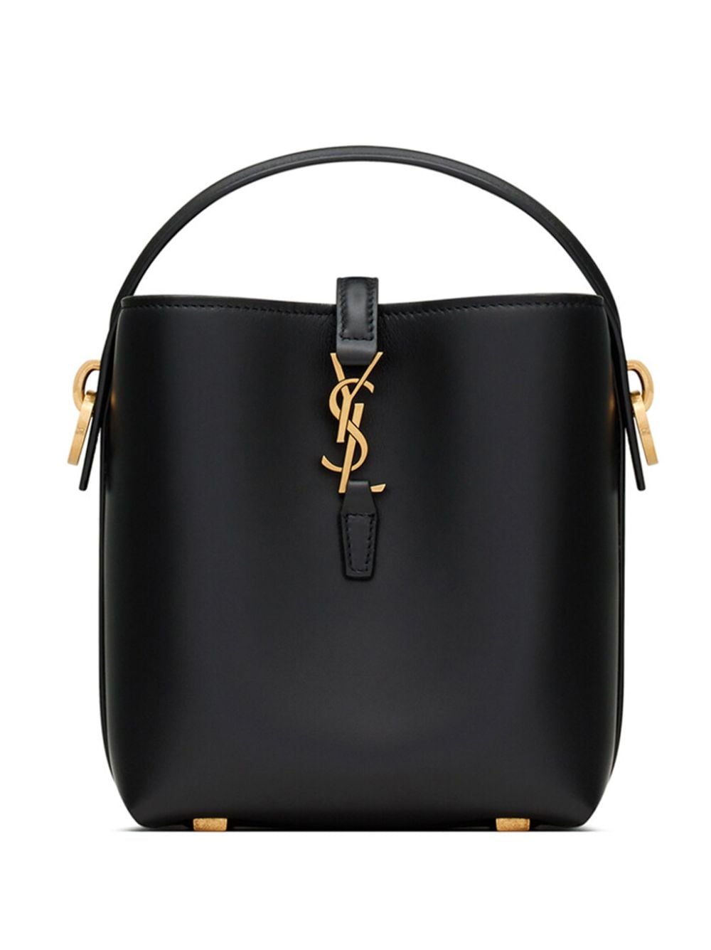 【SAINT LAURENT】LE 37 ミニ シャイニーレザー ショルダーバッグ ブラック［7658702R20W1000］
