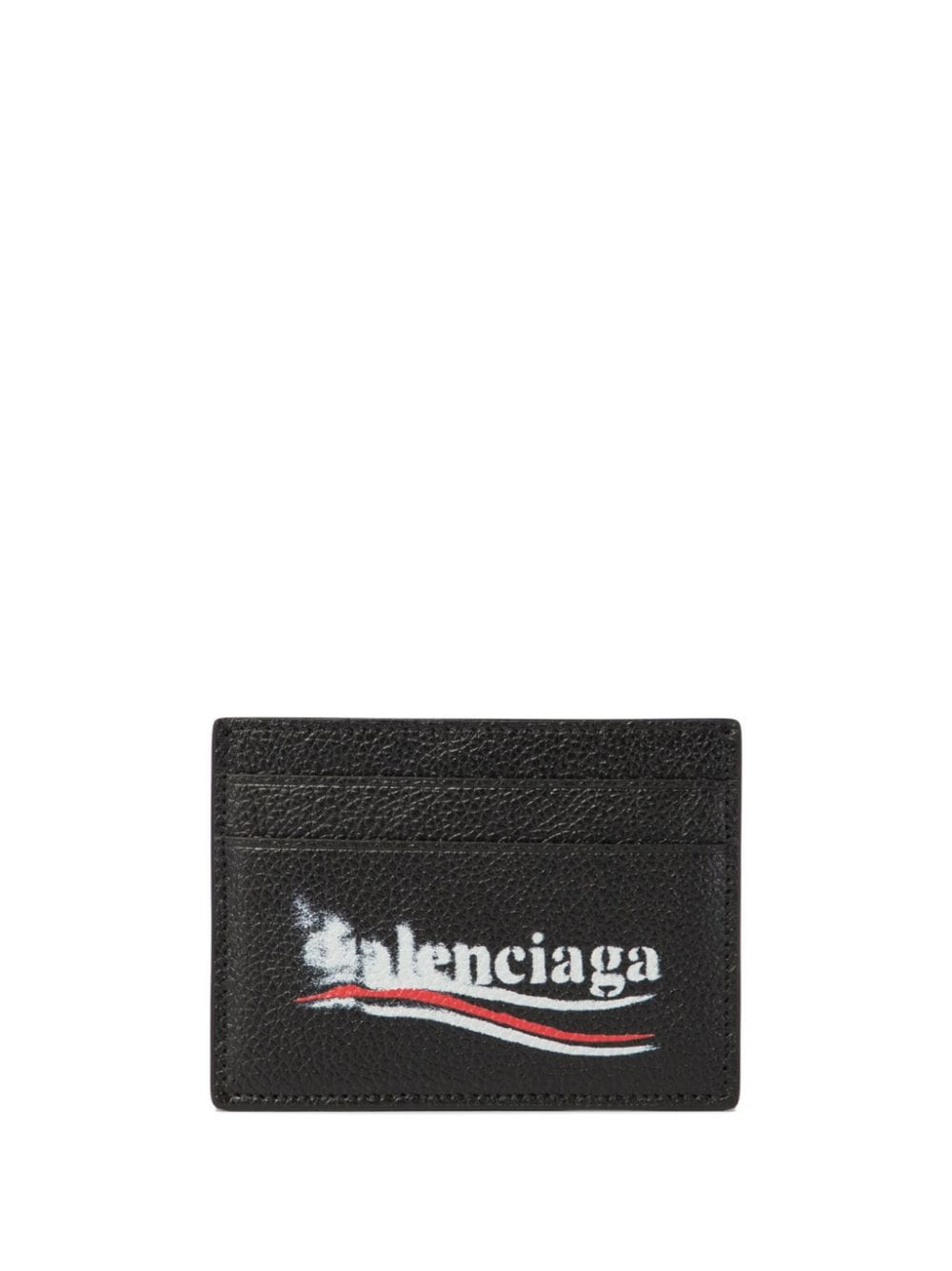 【BALENCIAGA】Cash 3B スプレーロゴ カードホルダー ブラック［5943092AA3B1000］