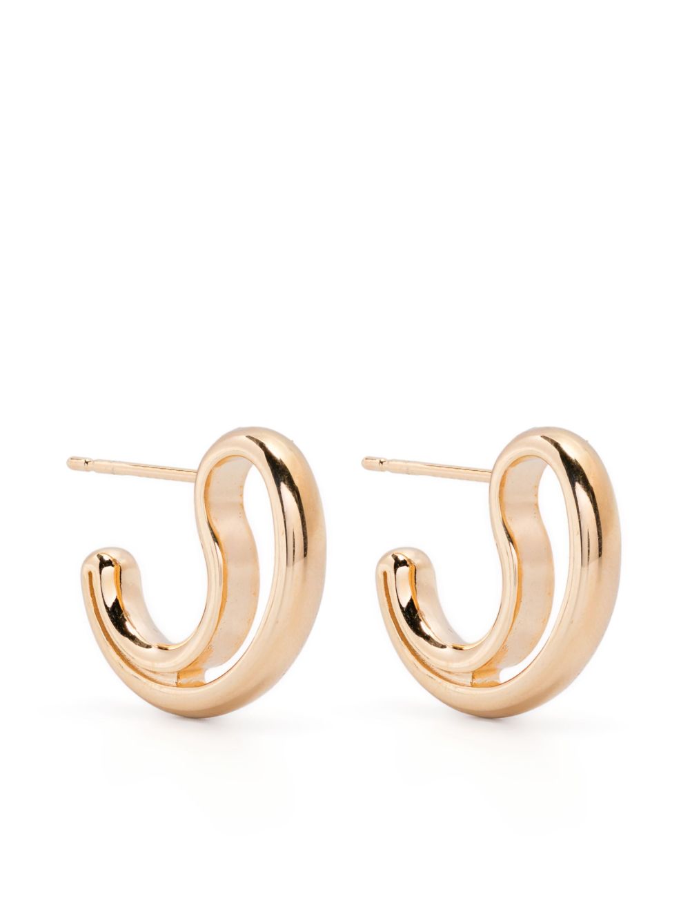 【BOTTEGA VENETA】Frill Small Earrings ゴールドピアス［804846VAHU08120］