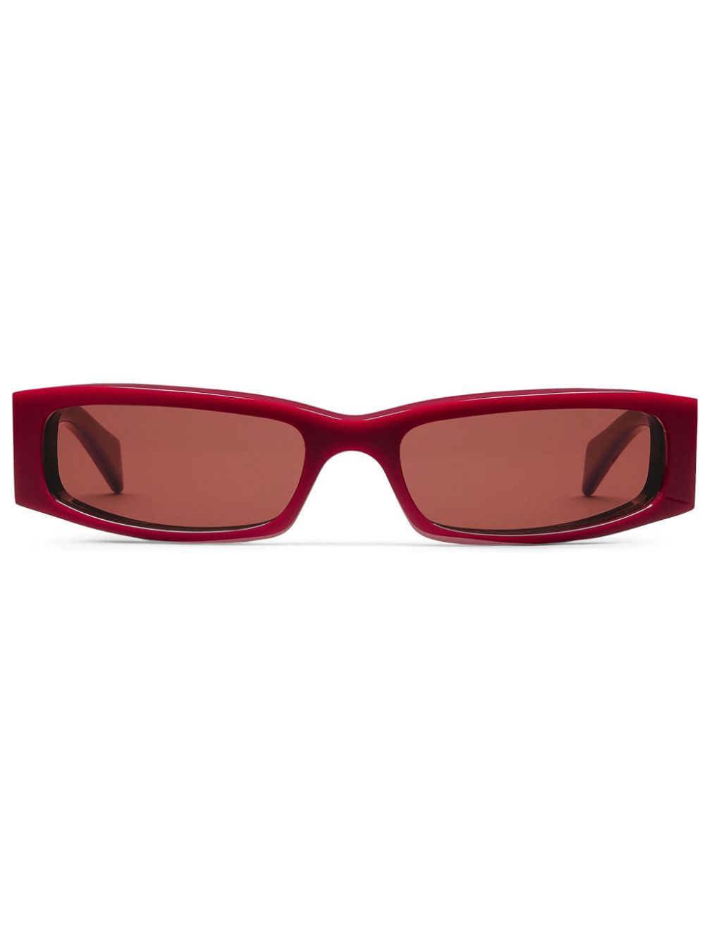 【GUCCI】スクエアフレーム サングラス Rosso Ancora バーガンディアセテート［803657J07406023］