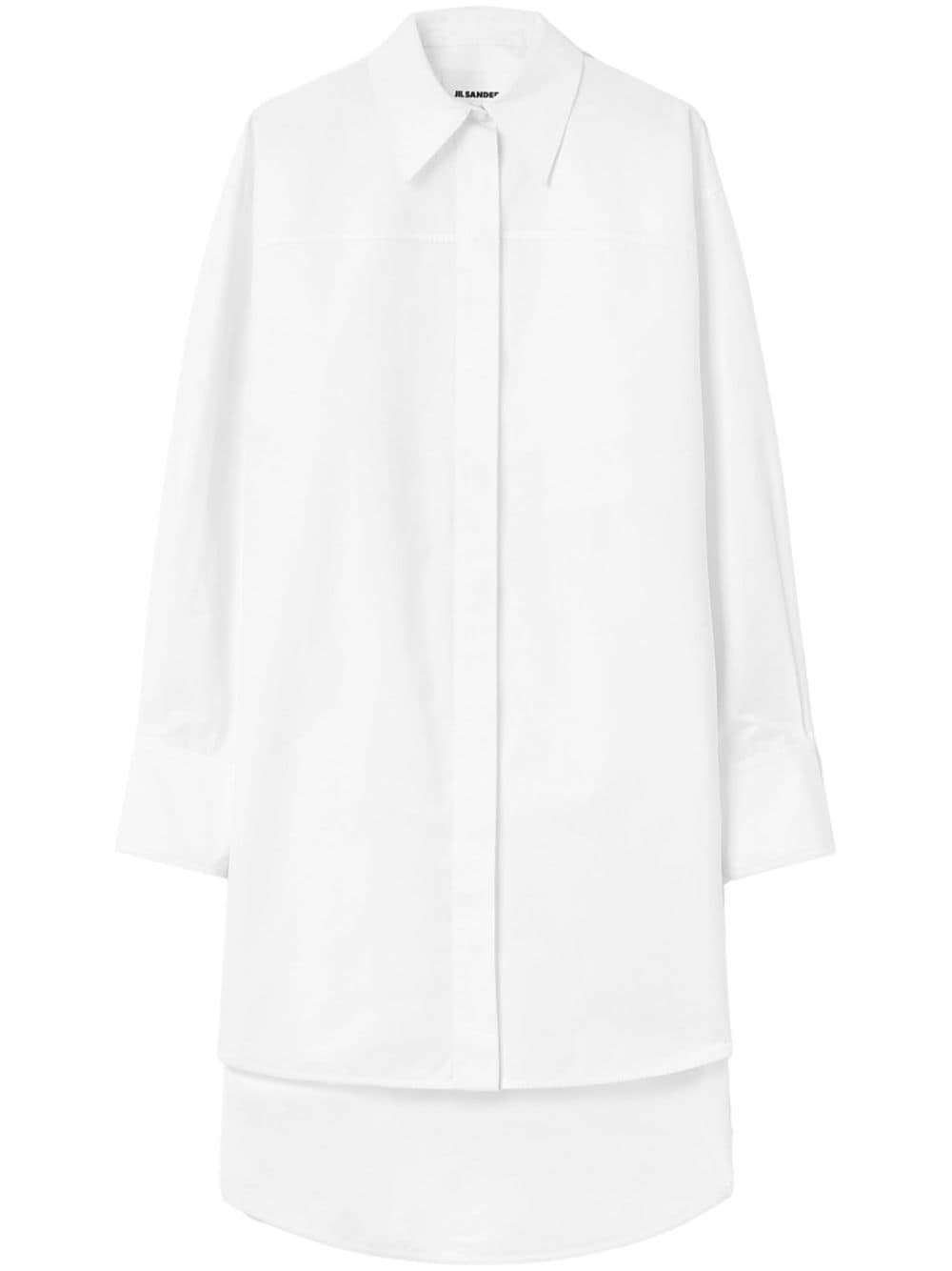 【JIL SANDER】コットンシャツドレス ホワイト［J02CT0416J45002100］