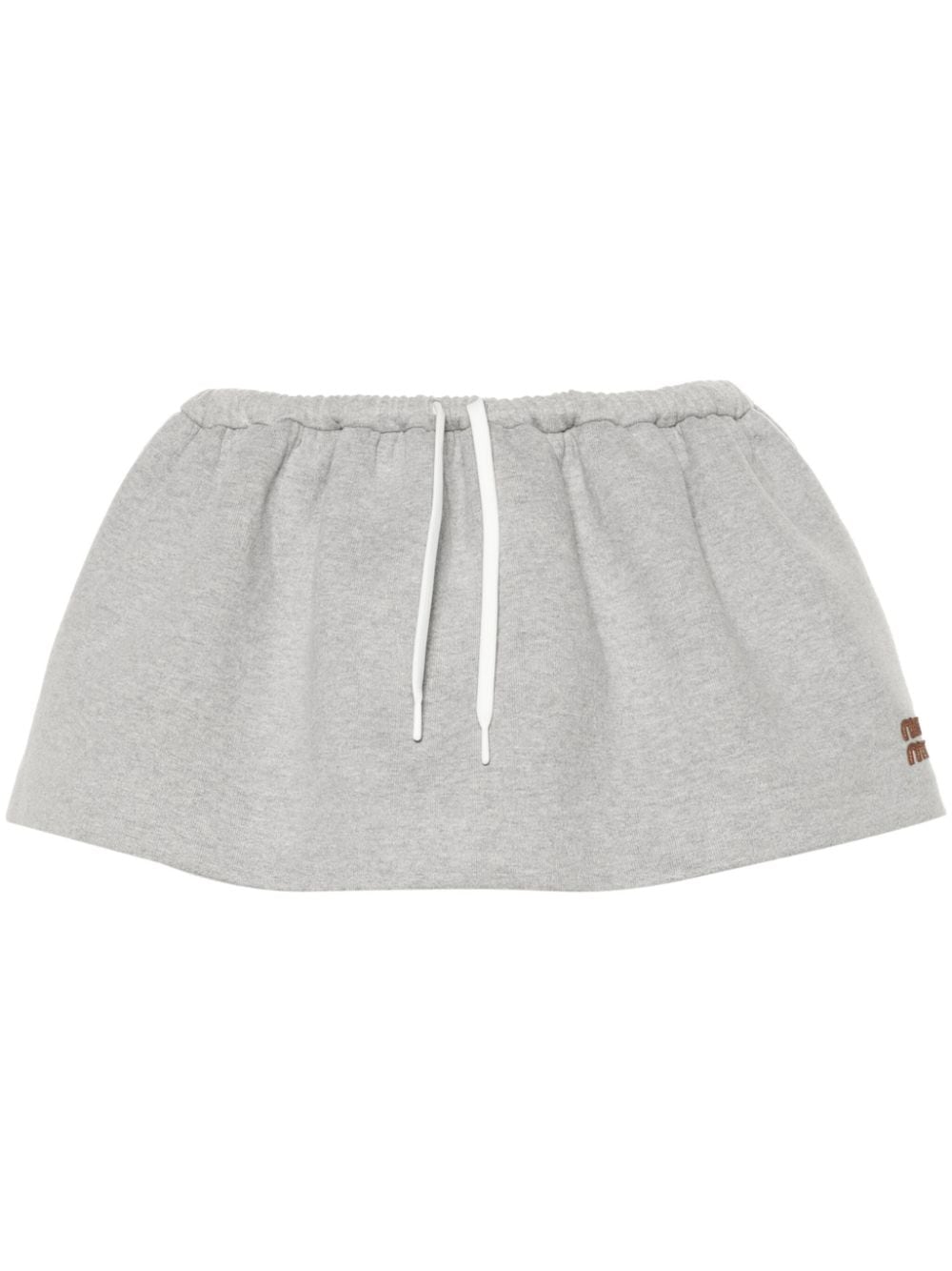 【MIU MIU】コットンミニスウェットスカート［MG225215EGF0031］
