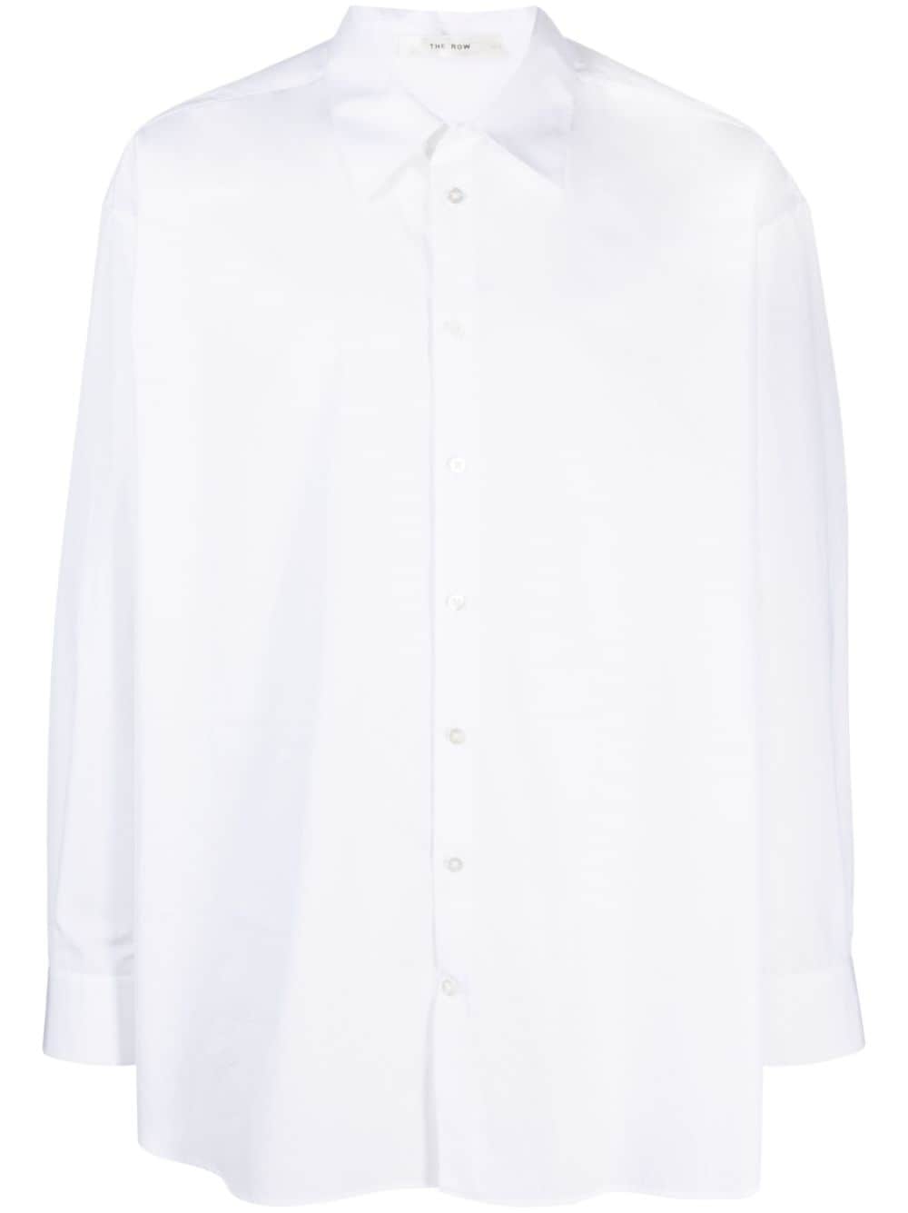 【THE ROW】Lukre オーバーサイズコットンシャツ ホワイト［284W2439WHT］
