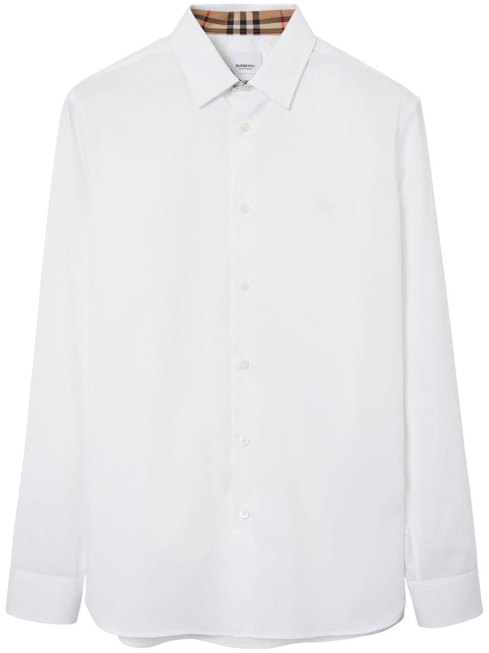 【BURBERRY】SHERFIELD ロゴ コットンシャツ ホワイト［8071465A1464］
