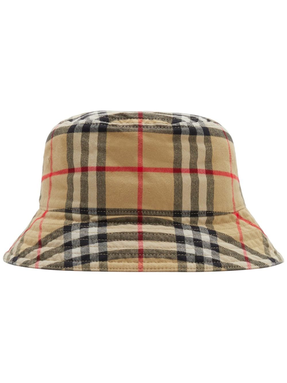 【BURBERRY】ヴィンテージチェック コットン バケットハット ベージュ［8075657A7026］
