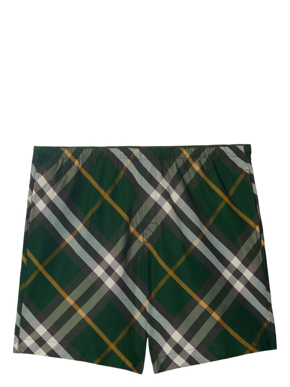 【BURBERRY】チェックモチーフ スイムショーツ グリーン［8083162B8660］
