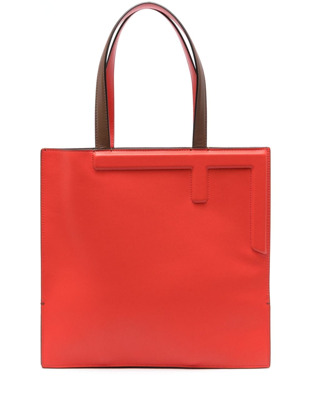 【FENDI】Flip Medium Leather Tote Orange［8BH419ARBJF1OQW］