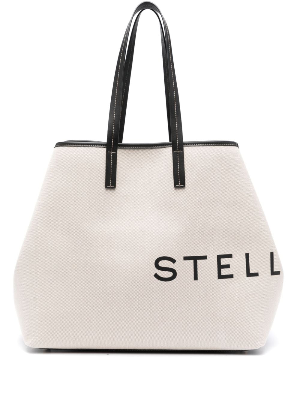 【STELLA MCCARTNEY】ロゴ キャンバス トートバッグ ベージュ［7B0063WP02219043］