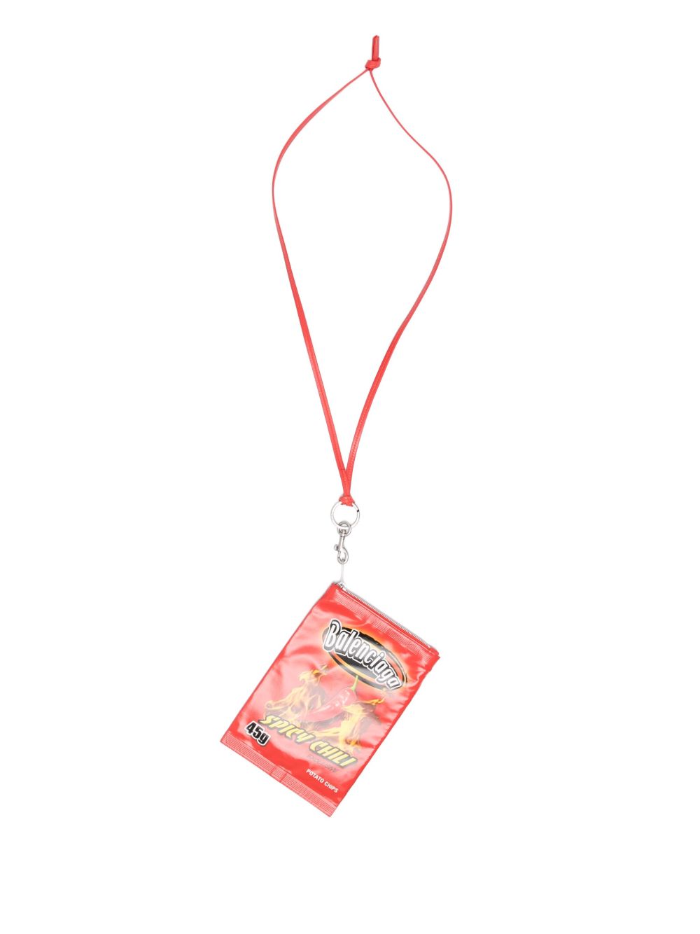 【BALENCIAGA】CHIPS Phone Holder Pouch On Strap レッド［8277712ABP06450］