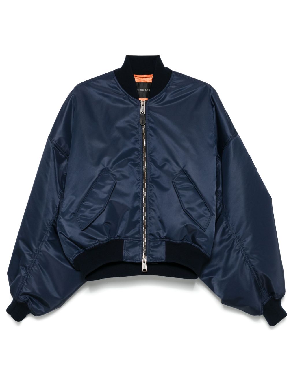 【BALENCIAGA】ラウンドボンバージャケット ダークネイビー［831364TLO254100］