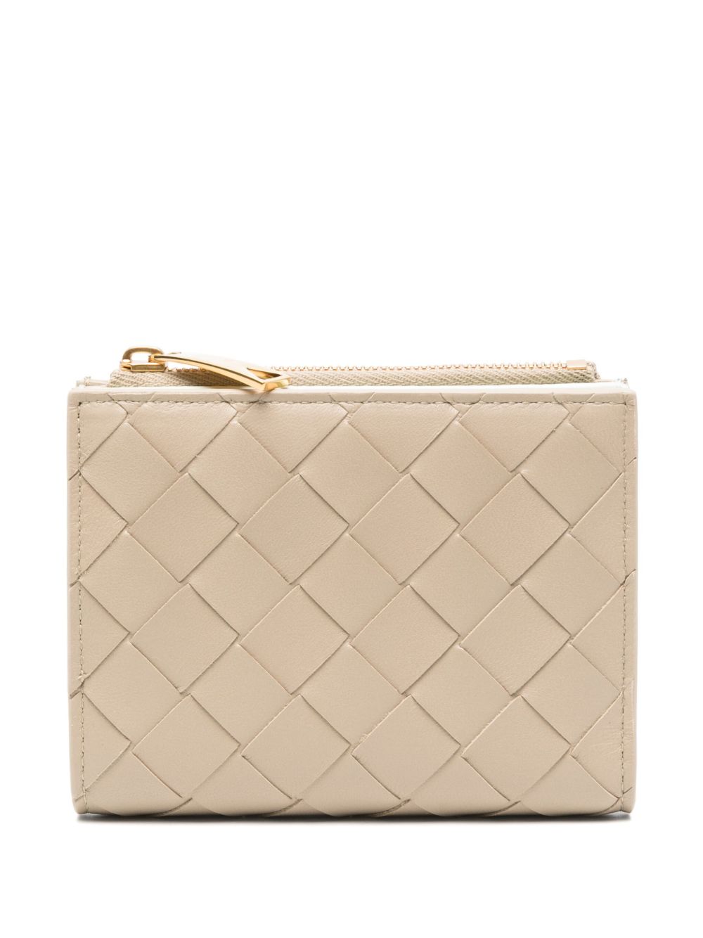 【BOTTEGA VENETA】イントレチャート スモール 二つ折りウォレット エクリュ&グレイシャー［742330V2ZL39671］
