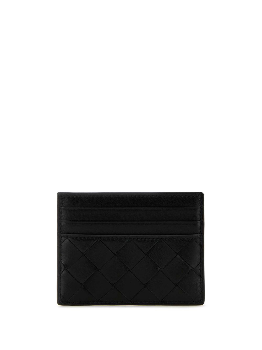 【BOTTEGA VENETA】イントレチャート レザー カードケース ブラック［796324VCPP38425］
