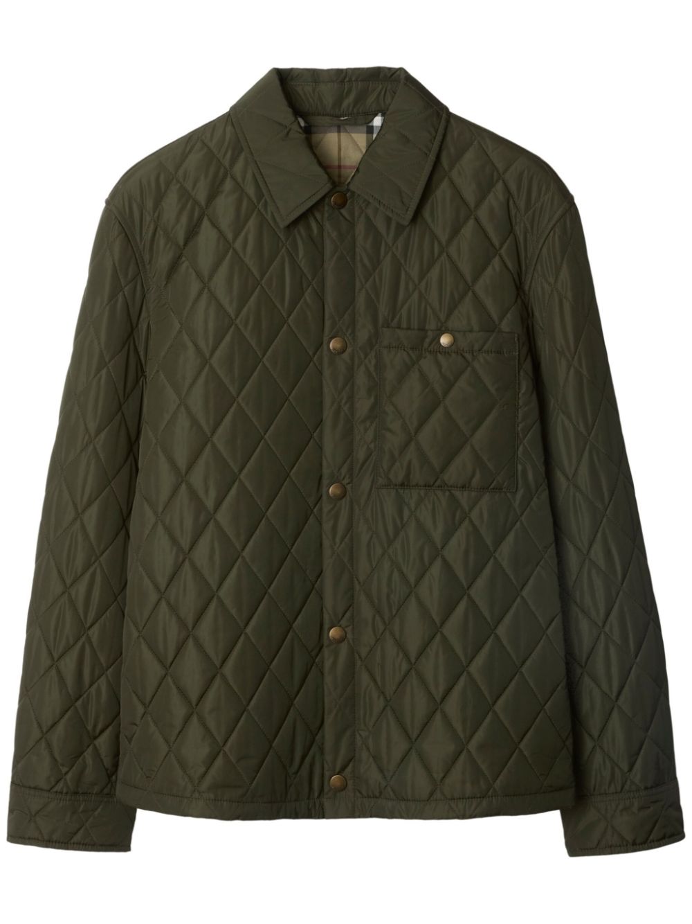 【BURBERRY】オリーブグリーン ナイロンジャケット［8100843C1748］