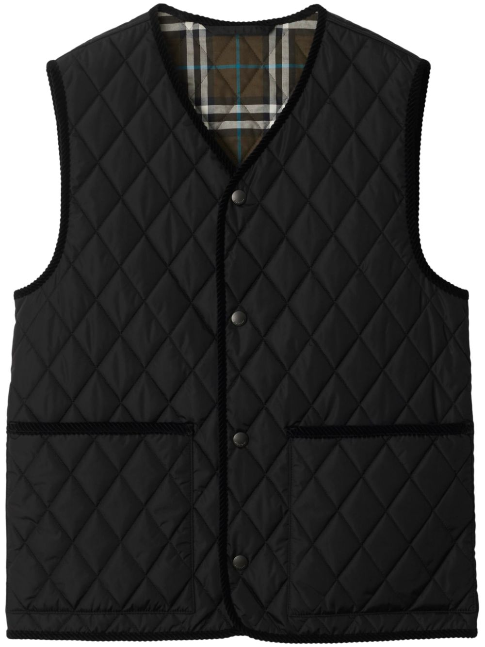 【BURBERRY】ティヴァートン ノースリーブ ジャケット ブラック［8104909A1189］