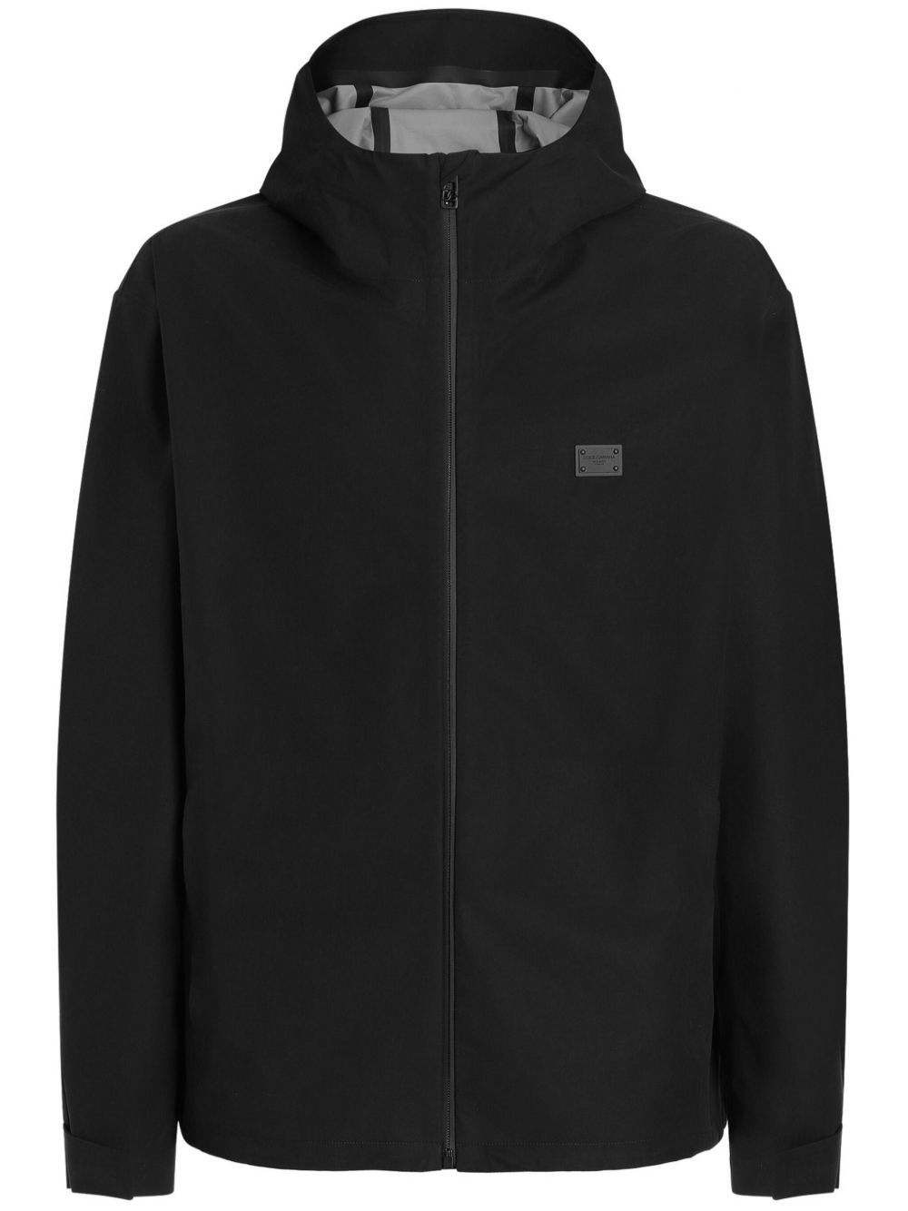 【DOLCE & GABBANA】コットンフーデッドジャケット ブラック［G9BG0THUMUUN0000］