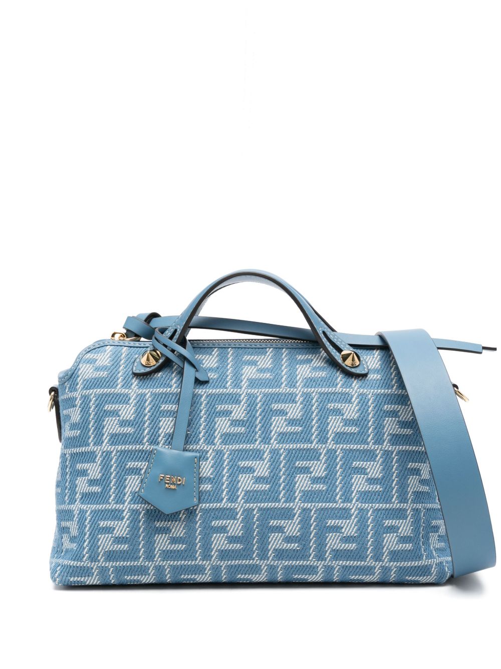【FENDI】By The Way Soft Medium FFジャカード デニムエフェクト ハンドバッグ［8BL155AUPXF1SKL］