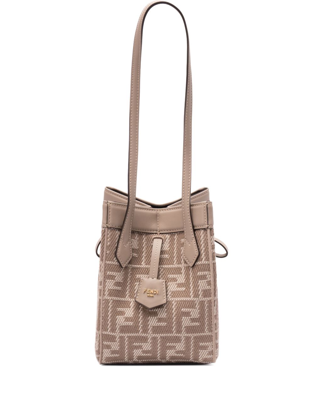 【FENDI】Fendi Origami Mini ショルダーバッグ グレー FFジャカード［8BS083AUPXF1SNP］