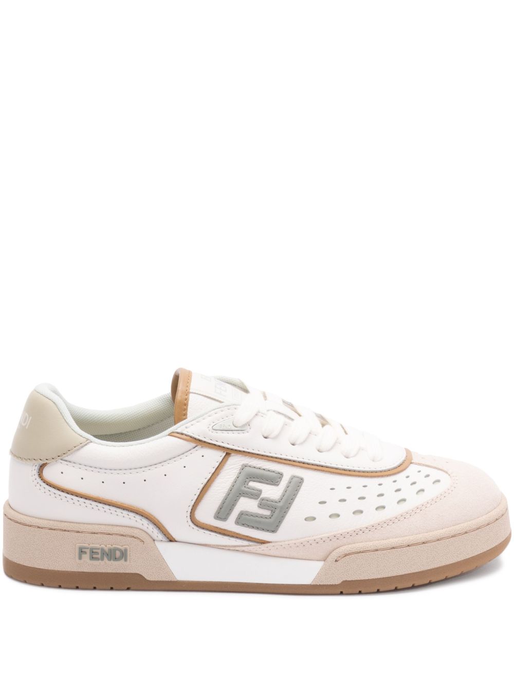 【FENDI】Fendi Match レザー＆スエード ロートップスニーカー［8E8670ASB2F1RUX］