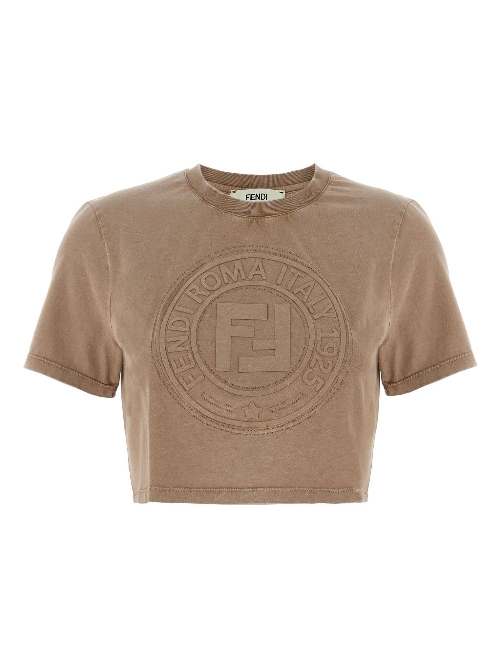 【FENDI】3D Fendi Roma クロップドTシャツ［FS9715ASNIF1RX9］
