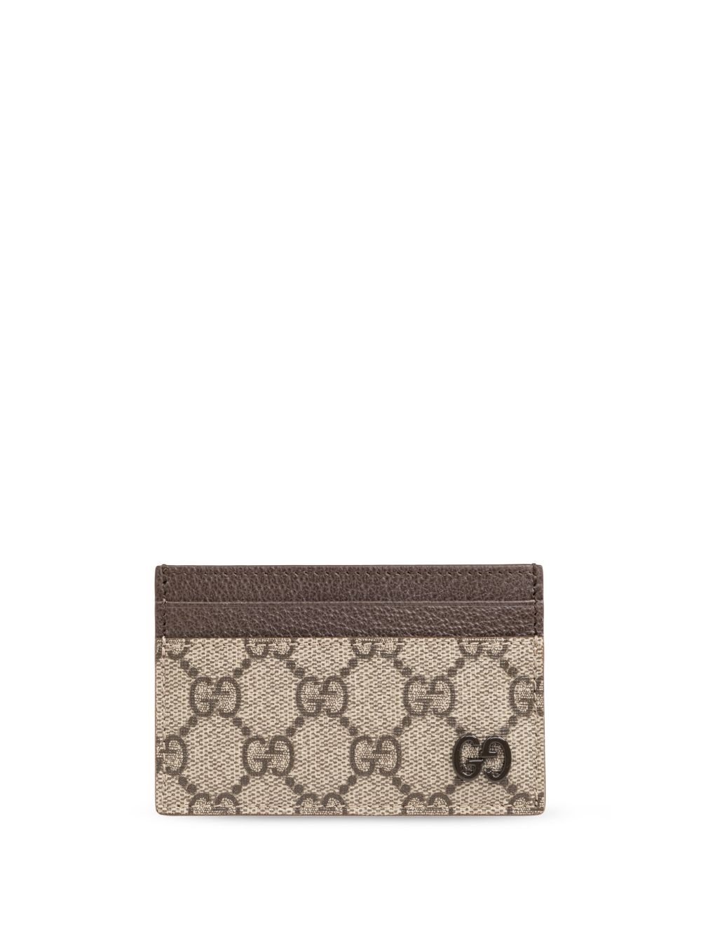 【GUCCI】バイカラー GGカードケース ベージュ＆エボニー［768248FACQC9773］