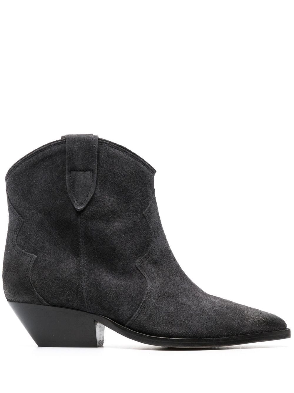 【ISABEL MARANT】DEWINA カーフスエード サンティアゴブーツ ウォッシュドブラック［BO0002FA-A1A03S02FK］