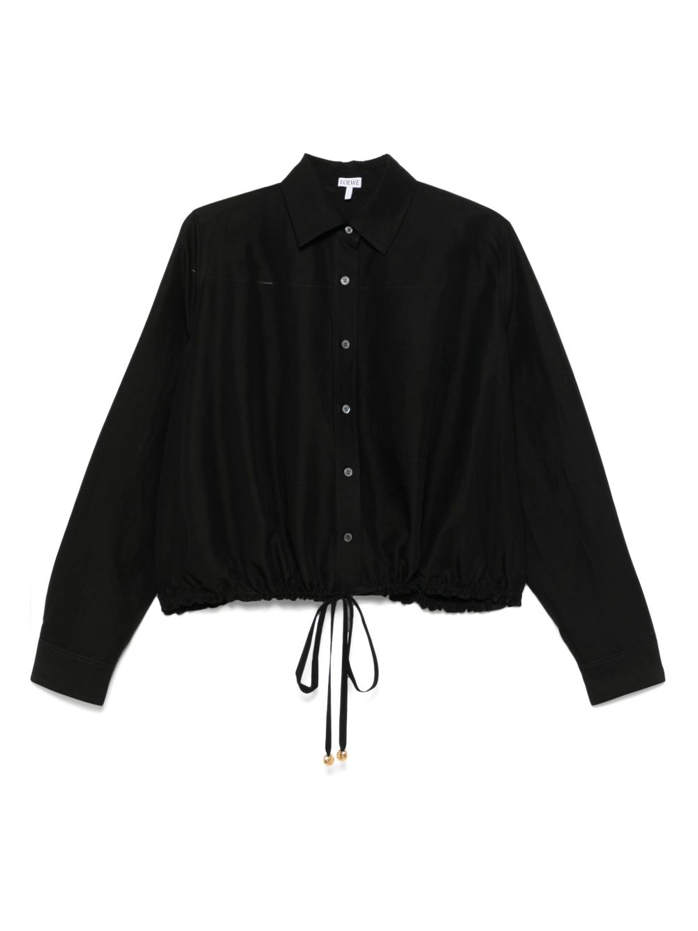 【LOEWE】Paula’s Ibiza ドローストリングシャツ ホワイト［S616Y05X471100］