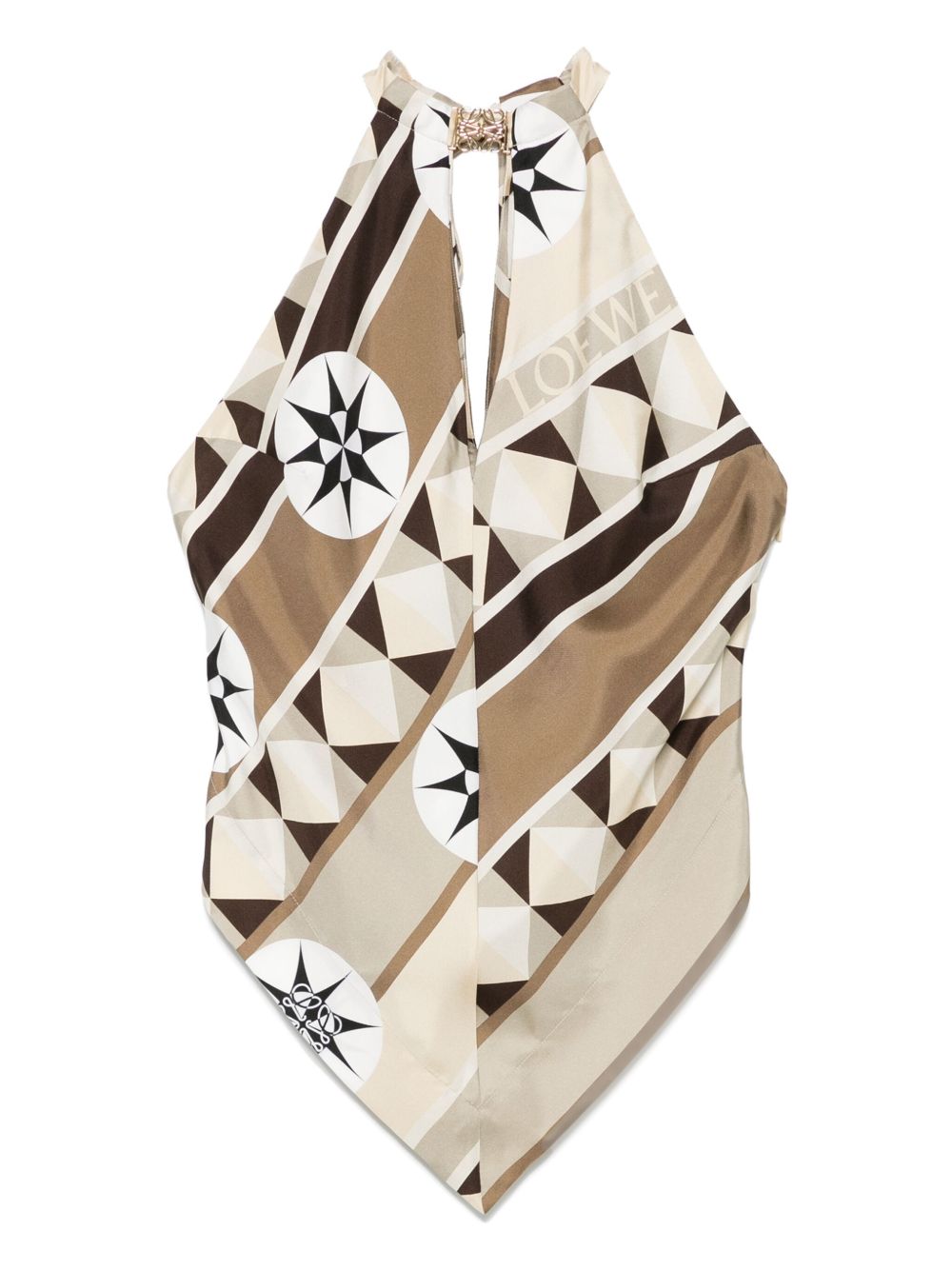 【LOEWE】Paula’s Ibiza プリントシルクトップ マルチカラー［S616Y07X773046］