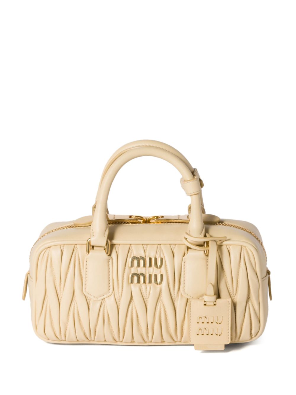 【MIU MIU】Arcadie マテラッセレザー ハンドバッグ［5BB142AN88F0K57］