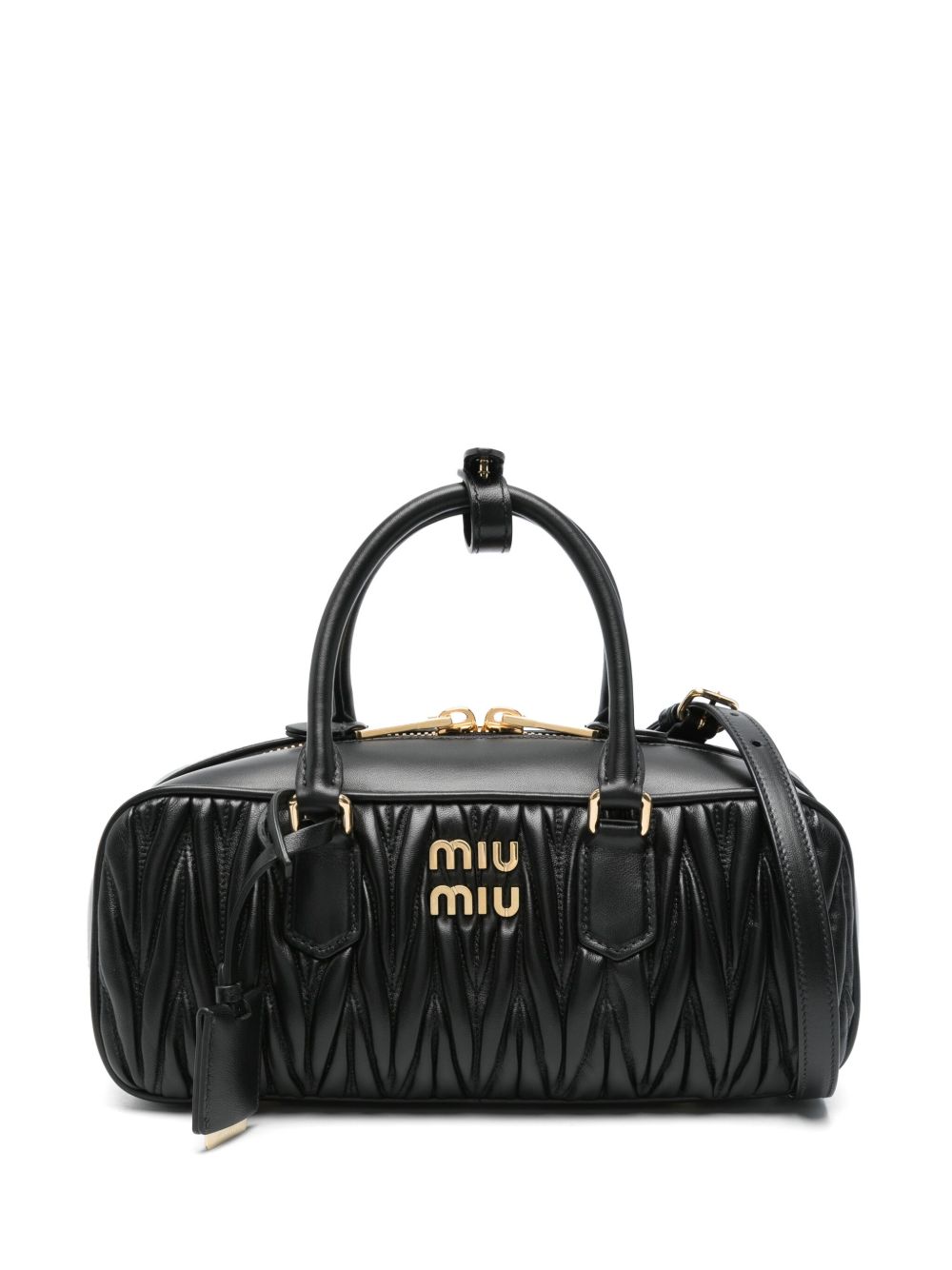【MIU MIU】Arcadie Leather Handbag［5BB148AN88F0002］