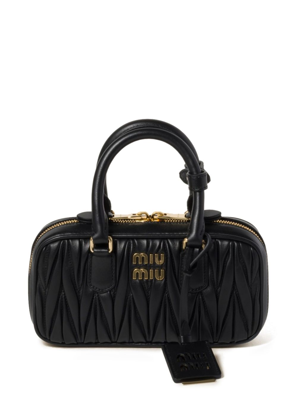 【MIU MIU】Arcadie Matelasse レザー ミニバッグ［5BP088AN88F0002］