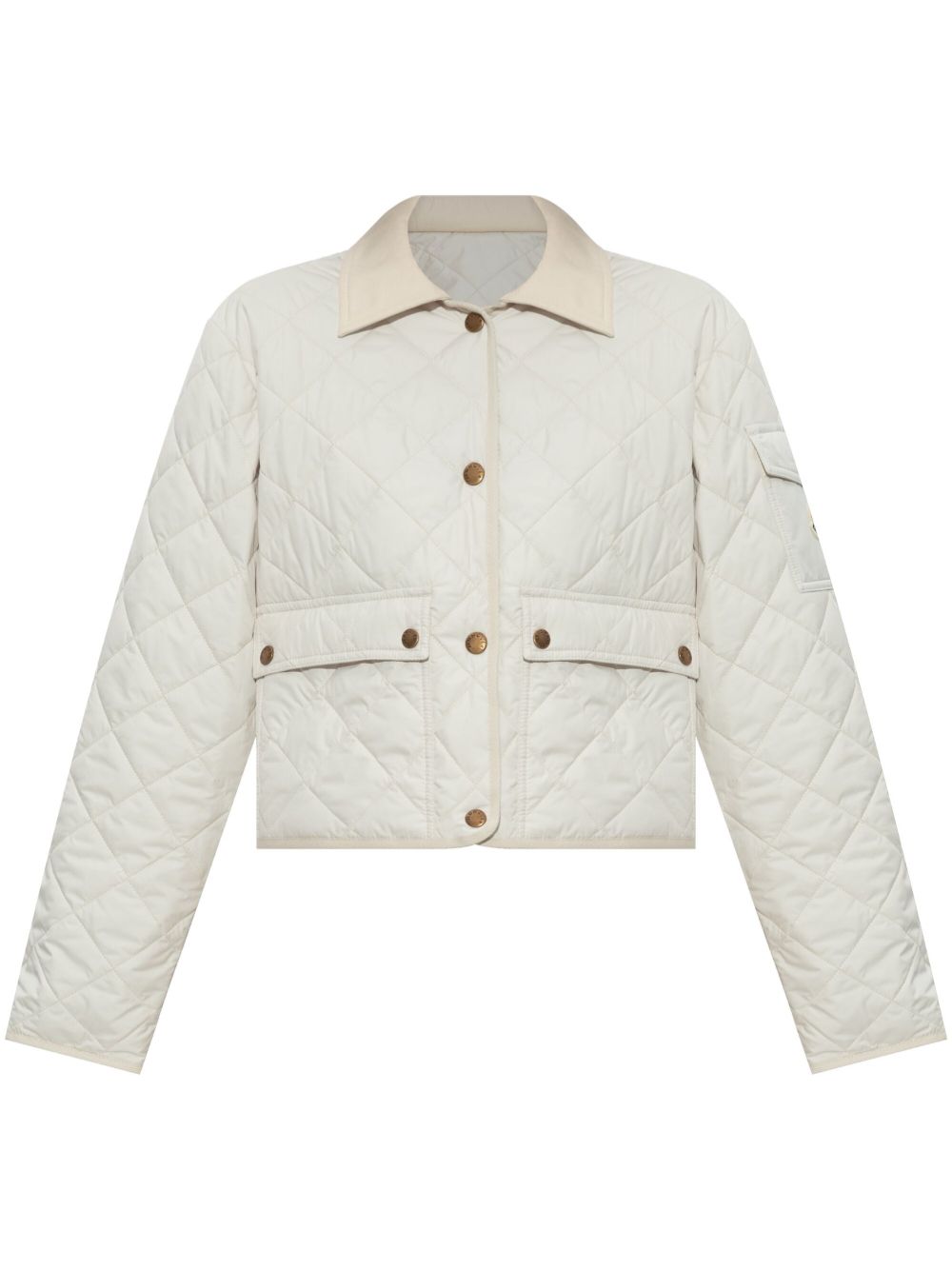 【MONCLER】Chitre Diamond-Quilted Padded Shirt Jacket Ivory［K10931A00099788PZ081］