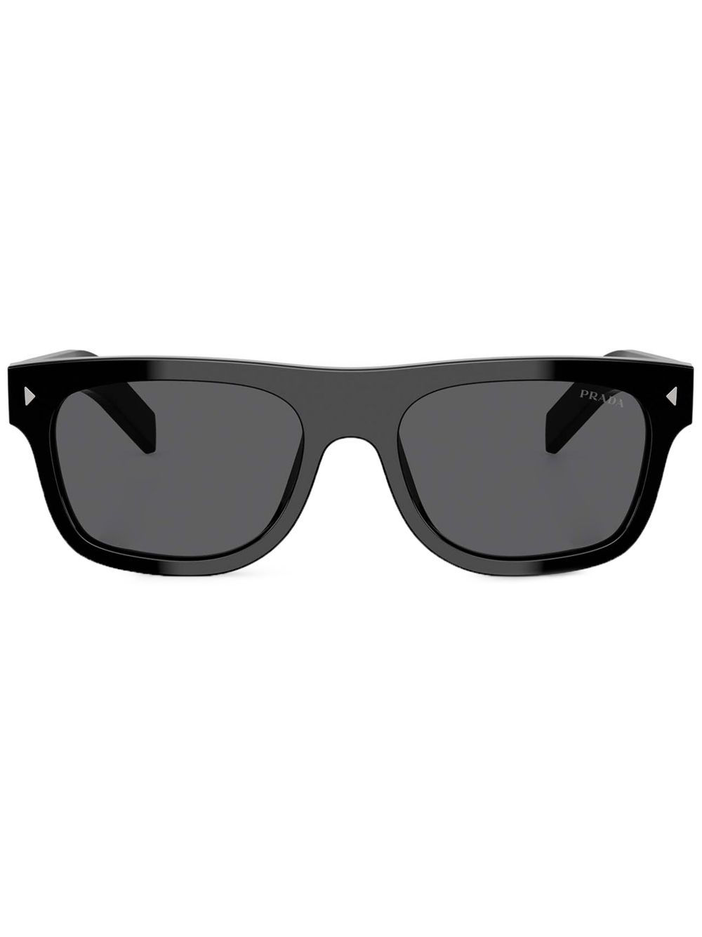 【PRADA】スクエアフレーム サングラス ブラック［0PRB12S16K731］