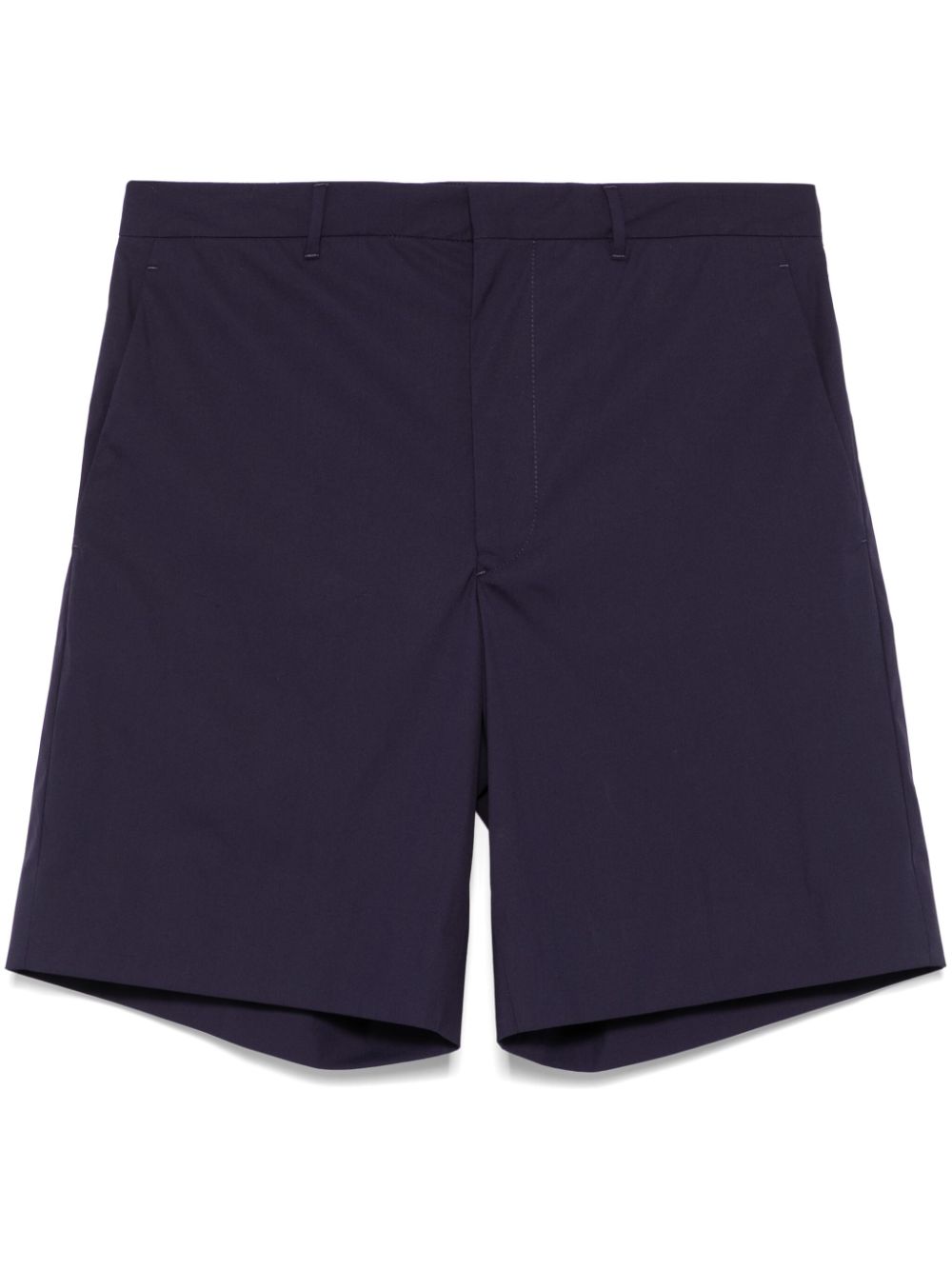 【PRADA】コットン ベルテッド バミューダショーツ ネイビー［SPH46812VCF0021］