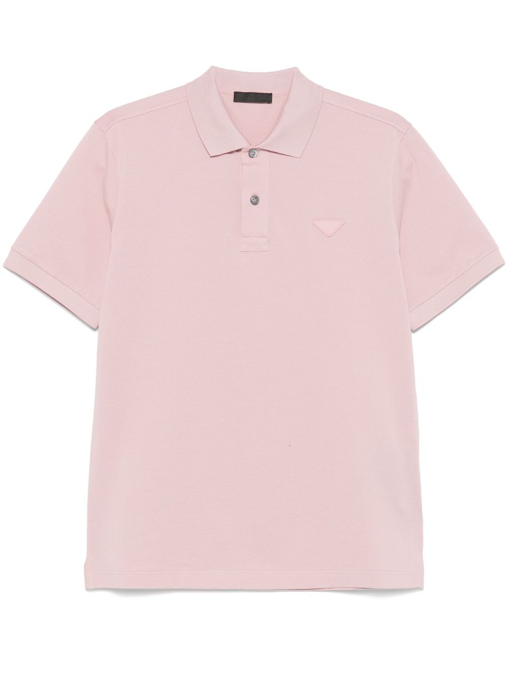 【PRADA】ロゴ ピケ ポロシャツ ピンク［UJN444XGSF0028］