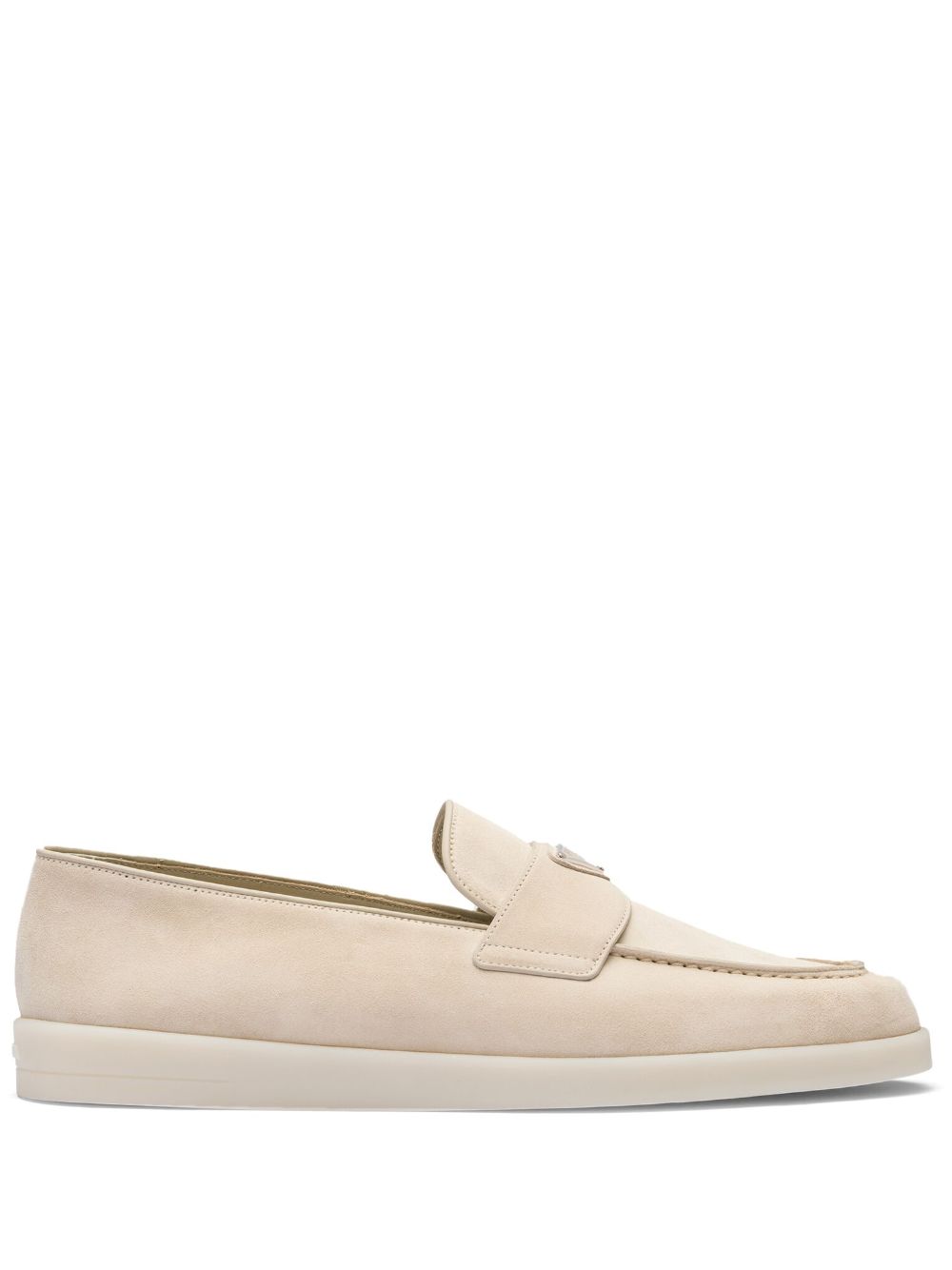 【PRADA】スエード ローファー ヌードピンク［2DG124103F0F24］