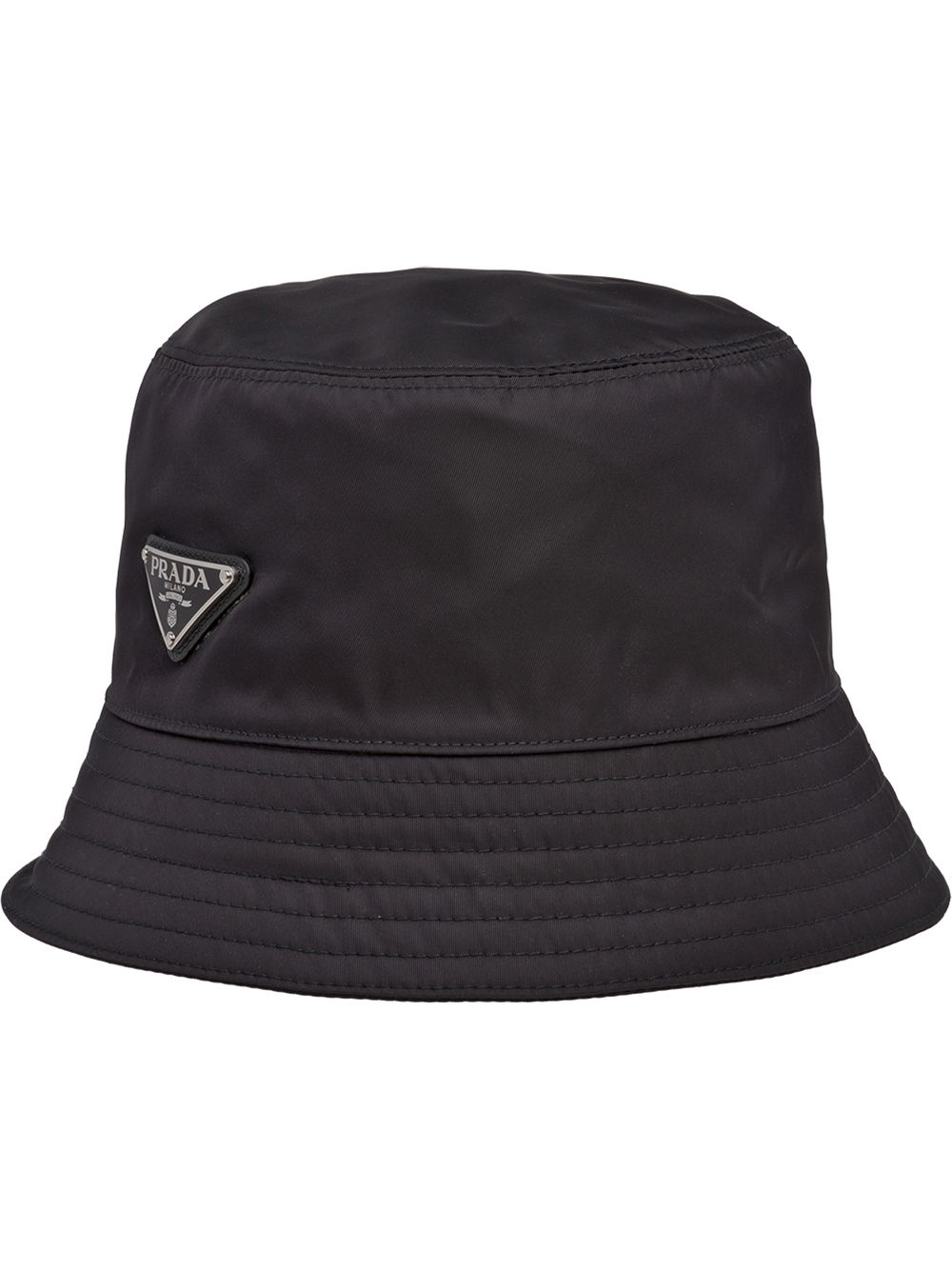 【PRADA】リナイロン バケットハット トライアングルロゴ ブラック［2HC1372DMIF0002］