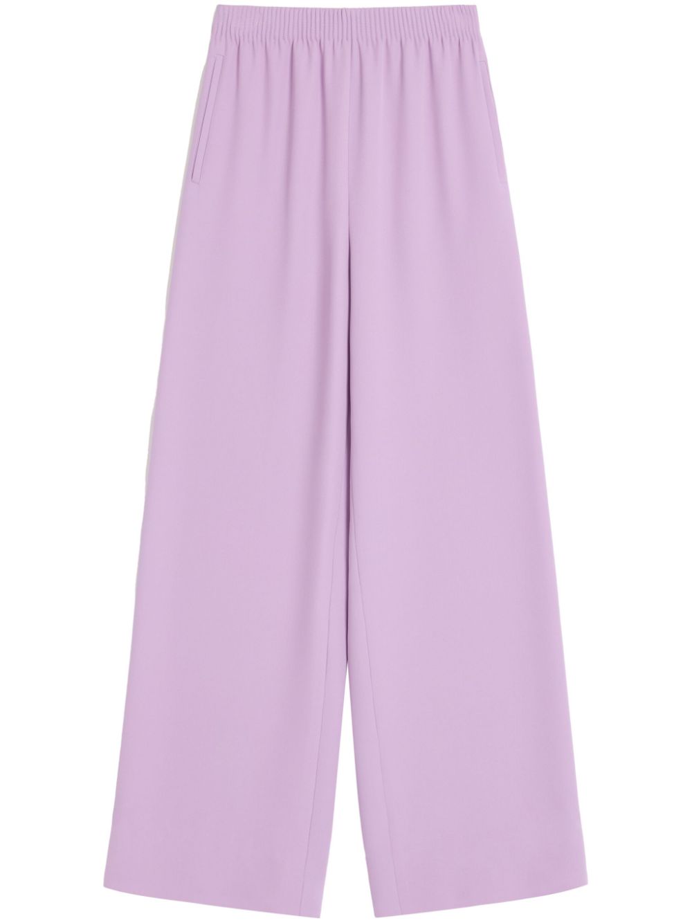【VALENTINO】シルク ワイドレッグパンツ ライラック［BRB6861MMR3H］