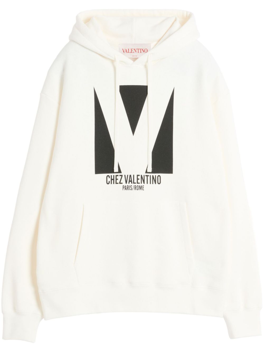 【VALENTINO】Chez Valentino コットンフーディ アイボリー［VMF28NAQAA03］