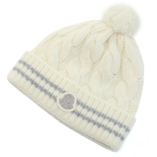モンクレール MONCLER  キッズ－ニット帽3B00016 BERRETTO　M1241　P09ホワイト系　kb-01　cap-01　warm-02