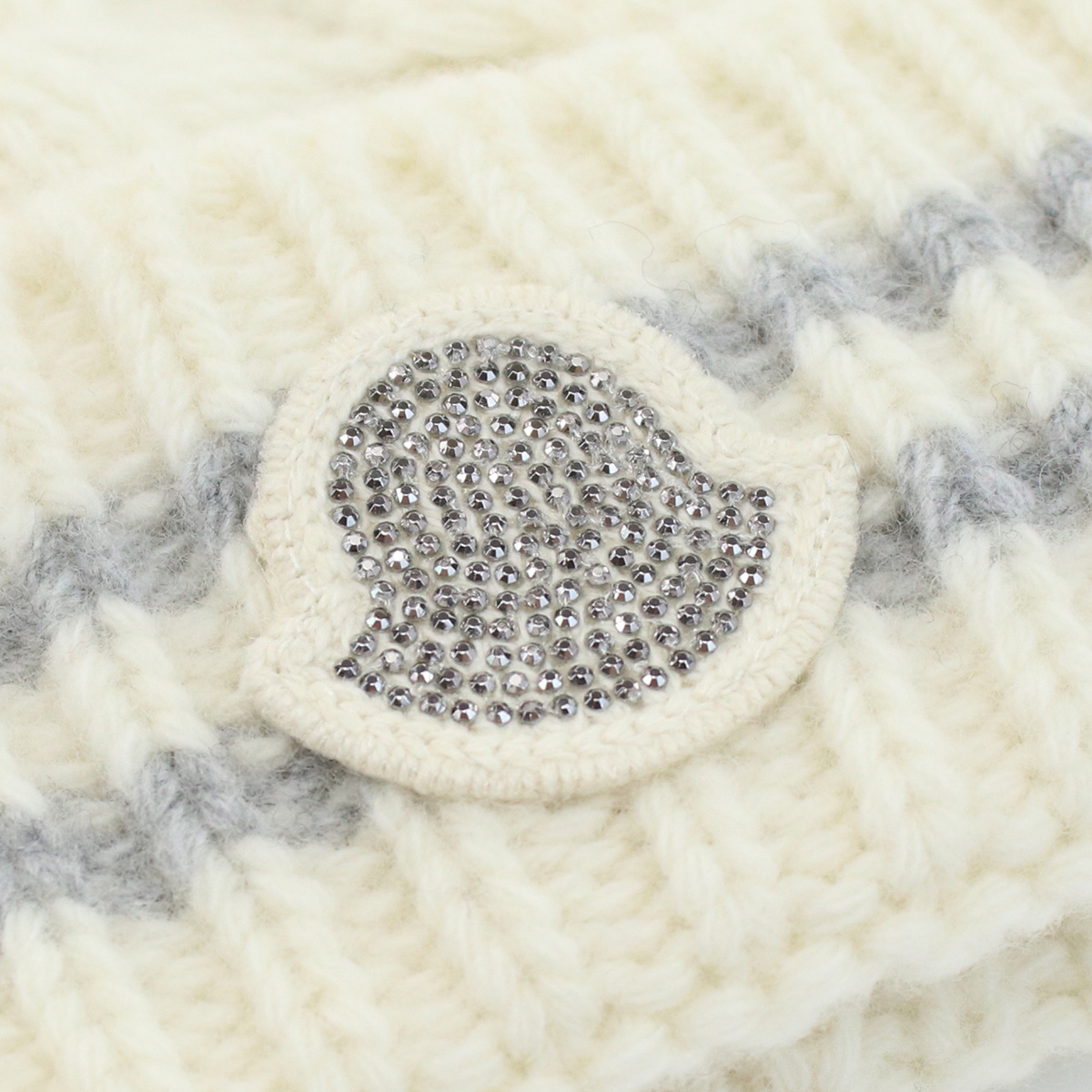 モンクレール MONCLER キッズ-ニット帽3B00016 BERRETTO M1241 P09ホワイト系 kb-01 cap-01 warm-02 - 画像 (4)