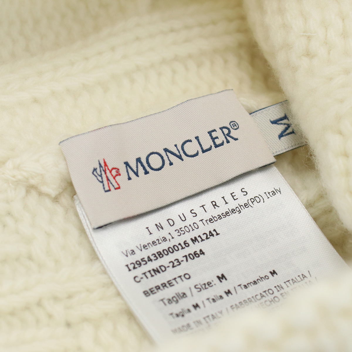 モンクレール MONCLER キッズ-ニット帽3B00016 BERRETTO M1241 P09ホワイト系 kb-01 cap-01 warm-02 - 画像 (5)