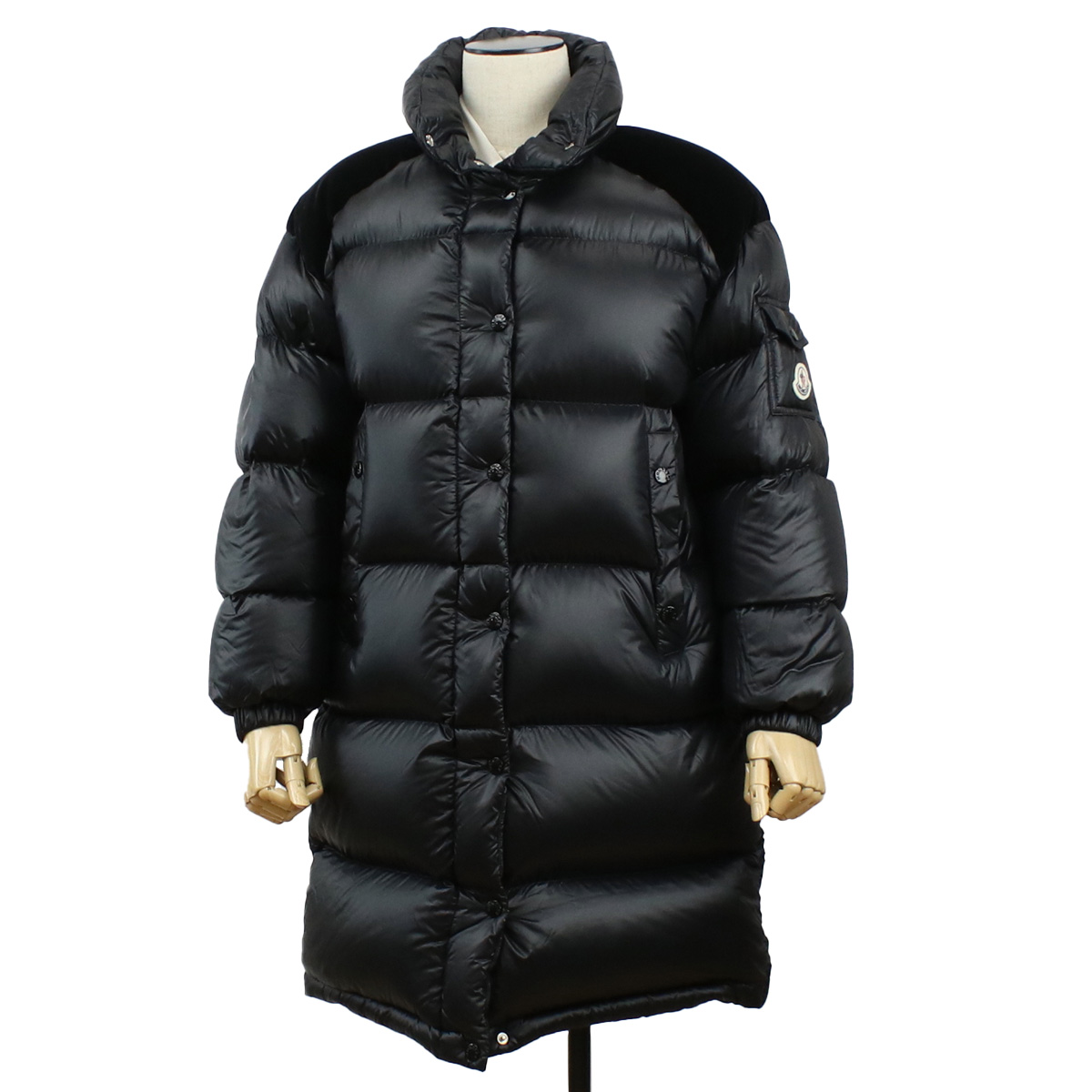 モンクレール MONCLER レディース ダウンコート ブランド 1A00041 NYONG GIUBBOTTO 595ZZ 999ブラック outer-01 - 画像 (4)