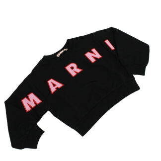 マルニ MARNI キッズスウェット ブランドM01193 M00RE 0M900 ブラック apparel-01 kb-01