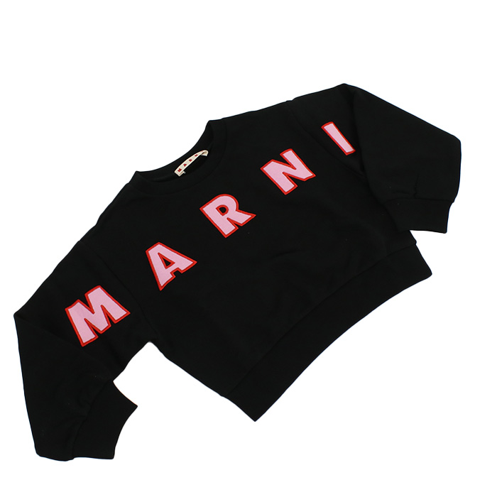 マルニ MARNI キッズスウェット ブランドM01193 M00RE 0M900 ブラック apparel-01 kb-01