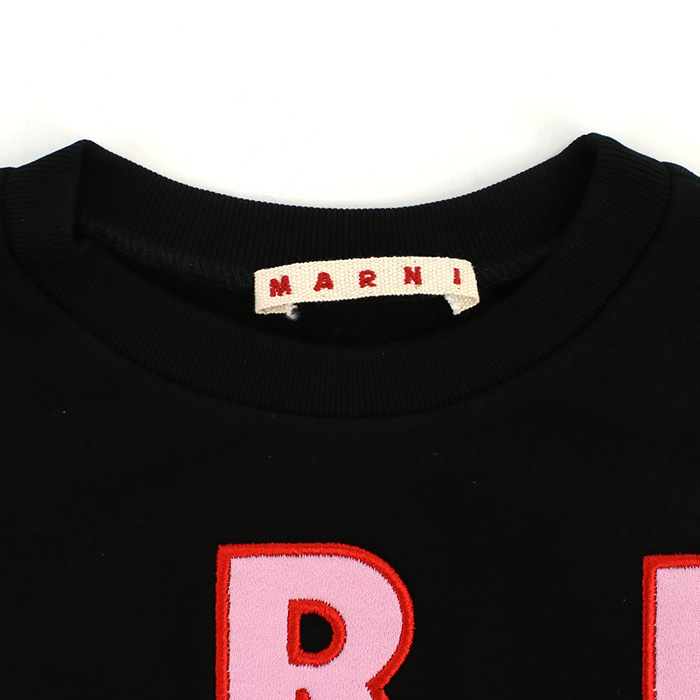 マルニ MARNI キッズスウェット ブランドM01193 M00RE 0M900 ブラック apparel-01 kb-01 - 画像 (3)