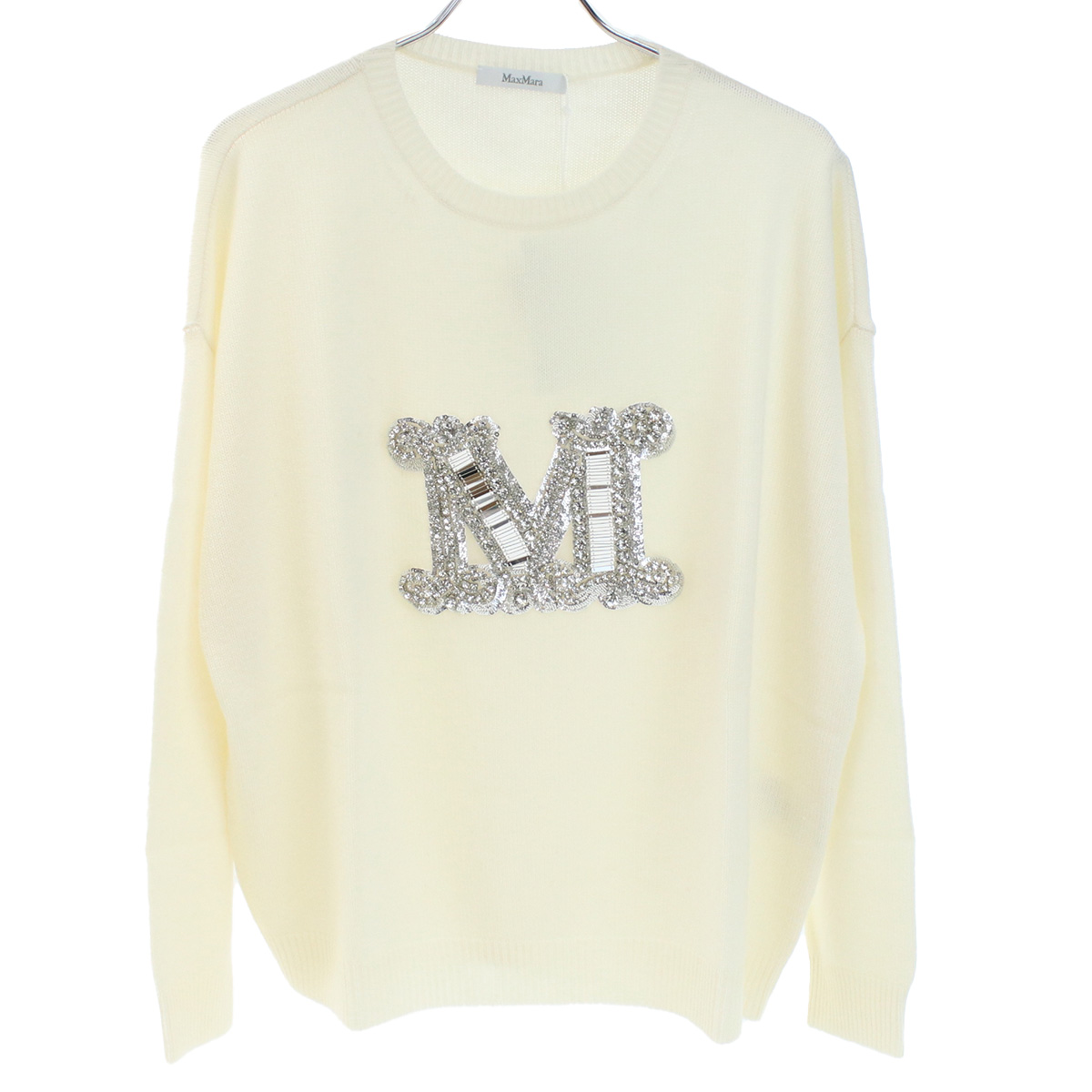 マックスマーラ MaxMara レディース PALATO カシミア ニット セーター ブランド 13660533 PALATO 600 001 ホワイト系 - 画像 (2)