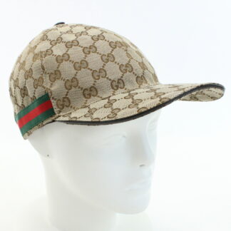 グッチ GUCCI  メンズ ベースボールキャップ GGキャンバス 帽子200035　KQWBG　9791ベージュ系 cap-01