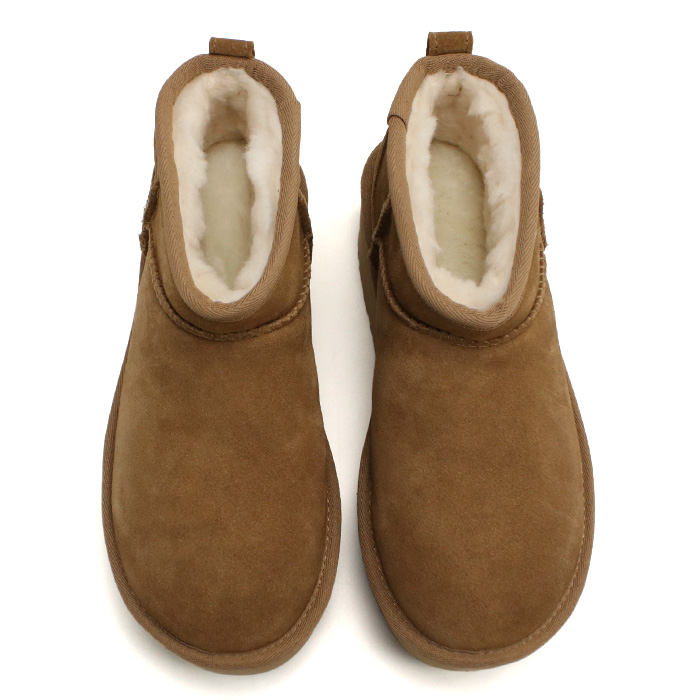 UGG アグ クラシック ウルトラ ミニ プラットフォーム ムートンブーツ 1135092 CHE レディース ベージュ - 画像 (11)