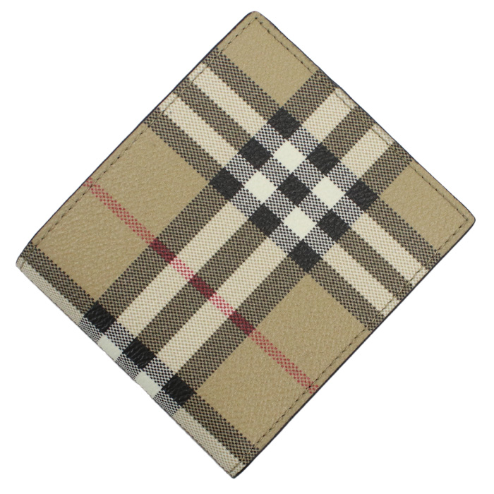 バーバリー BURBERRY 二折財布小銭入付き ブランド8084169 A7026ARCHIVE BEIGE ベージュ系 マルチカラー wallet-01 - 画像 (5)